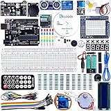 ELEGOO UNO R3 Starter Kit kompatibel mit Arduino IDE Projekt Einsteigerset mit Tutorial auf Deutsch, UNO R3 Mikrocontroller, 5V-Relais, Stromversorgungsmodul, Servomotor, Erweiterungsplatine usw