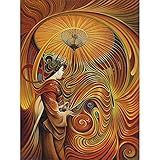 SongYww DIY 5D Diamond Painting Set für Kinder/Erwachsene Abstrakt bunt Diamant Painting Bilder Full Drill Kristall Stickerei Kreuzstich Kunsthandwerk für Home Wand Dekorationen Geschenk 60x80