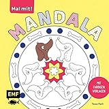 Mal mit! Mandala: 40 bunte Ausmalseiten mit farbigen Vorlagen: Ab 5 J