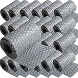 25 x Poly-Rattan Sichtschutzstreifen für Doppelstabzaun Doppelstab Matten Flechtzaun 19|255 cm G
