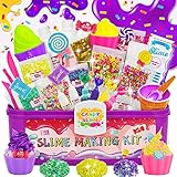 COOLJOY DIY Slime Süßigkeiten Schleim Set Schleim Zum Selbermachen Inklusive Slime Rührschüssel-DIY Kreativset Schleimfabrik für Kinder Geschenk