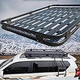 Aluminium Dachgepäckträger Korb Wanne Gepäck für Toyota Overbearing Prado Schw