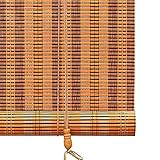 L-KCBTY Bambus Raffrollos, Hochwertiges, Bambusrollo Blickdicht Für Sonnenschutz Und Sichtschutz, Mehrere Größen, Jalousie Holz Für Innen Und Außen, (Color : Orange, Size : 130 x 180 cm (51 x 71 in))