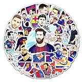 PMSMT Messi und Ronaldo berühmte Fußballstars Aufkleber wasserdichte Sonnencreme Anime Cartoon Graffiti Kinderspielzeug Laptop Gepäck Aufkleber Dek