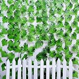 Künstliche und getrocknete Blumen, 10 Stück, 2,4 m, künstliche Efeublätter, hängende Girlande, Blumen, Ranke für Zuhause, Hochzeit, Blumenwand, Garten, Dekoration, P0.2 Dekop