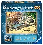 Ravensburger EXIT Puzzle Kids - 12954 Das Piratenabenteuer - 368 Teile Puzzle für Kinder ab 9 Jahren, Kinderp