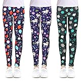 OioTuyi Kinder Mädchen Leggings Kinder Stretch Knöchellang Hosen Drucken Blumen Kleidung Hosen Strumpfhosen für 4-13 Jahre#TBFL-65