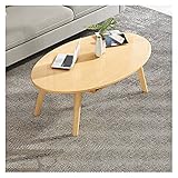 Couchtisch Kaffeetisch Couchtisch oval moderner Cocktail-Tisch, benutzt im Schlafzimmer Wohnzimmer Haushaltsbranche Tee-Tischfenster-Fenster-Fensterschreibtisch Teetisch ( Color : Beige )