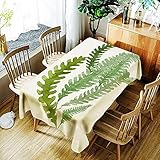 JYCCH Waschbare Baumwolle Leinen Tischdecke Polyester Rechteckige Tischdecke Sehr geeignet für Selbstbedienungsdekoration von Party Küchentisch Esstisch Weihnachtstischdecke 140 * 140