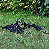 JOYIN Halloween-Dekor Groundbreaker Zombie mit Sound und blinkenden Augen für Hofdek