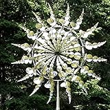 Bilbull Einzigartige und magische Metall-Windmühle, Solar-Windspiel, Outdoor, kinetische Bewegung mit Windskulpturen, Dekorationen für Garten, Hof, Terrasse, Rasenk