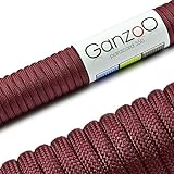 Ganzoo Paracord 550 Seil für Armband, Leine, Halsband, Nylon-Seil 30 Meter, w