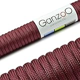 Ganzoo Paracord 550 Seil für Armband, Leine, Halsband, Nylon-Seil 30 Meter, w