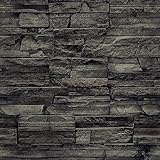 murando Vlies Tapete Deko Panel Fototapete Wanddeko 10 m Tapetenrolle Mustertapete Wandtapete modern design Dekoration - Steinwand Steinoptik Ziegelmauer f-A-0173-j