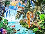 5D DIY Diamant Malerei Tiger Voller Platz Diamant Stickerei Kreuzstich Tiere Mosaik Strass Wohnkultur A7 40x50