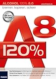 Alcohol 120% 8.0, CD-ROMBrennen, kopieren, sichern. Für Windows 7/Vista/X