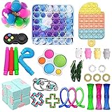 Fidget Set mit popit Toys, sensorik Spielzeug Set für Kinder und Erwachsene, Antistress Popet Toy Pack für Stressabbau und Anti-Ang