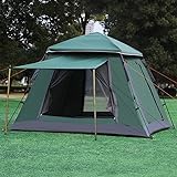 Zelt Automatisches Campingzelt Große Space 3 Saison Outdoorzelt Familienreisen Pinic Partyzelt 215 * 215 * 165cm Zelten (Color : Army Green)