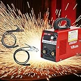 Elektroden Schweißgerät MMA Inverter Schweißinverter Digitale LCD Welder 20-250A Mini Schweissgerät 220V Maschine Einsteigergerät mit Elektrodenhalter Arbeitsk