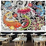 YDyun Tapisserie Wandbehang Home Decor Wandteppiche Wandkunst für Zimmer Tattoo Shop Wandbild Muster Wand Stoff Hintergrund Stoffw