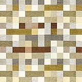 Supellex Stoffmuster zu Ohrensessel »Sofia«, Design Patchwork, kariert, beige (Design-Nr.: 5189)