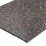 ANRO Antivibration Matte Bautenschutzmatte Antirutschmatte Fallschutzmatten Terrassenpads Gummi schwarz 600x400x10