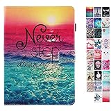 Coeyes Tablet-PC Hülle kompatibel für Samsung Galaxy Tab S2 T810 815 813 819 Tasche Leder Flip Case Etui Schutzhülle Cover mit Kartenfach - Never Stop Dreaming