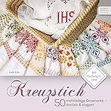 Kreuzstich: 50 mehrfarbige Ornamente - festlich & eleg