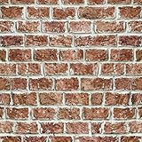 decomonkey Fototapete selbstklebend Tapetenrolle 10 m Tapete Vliestapete Deko Panel Modern Design Wanddeko Wandtapete | Steinwand Stein Ziegel M