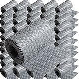 50 x Poly-Rattan Sichtschutzstreifen für Doppelstabzaun Doppelstab Matten Flechtzaun 19|255 cm G