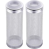 LEZED Aquarium Aussenfilter Filterschutz Aquarium Schutzhülle Edelstahlfilter Aquarium Filter Guard Mesh Net Filter Edelstahl Filter Einlass Schutzhülle für Schutz fliessen Fisch Garnele 16mm 2 Stück