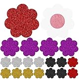 iixpin 10 Paar Brustwarzen Abdeckungen Einweg Nippel Cover Aufkleber Nippelabdeckung Blume/Kreuz Form Nippel Pads Farbig One S