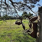 Holyfly Edelrost Cow Metall, Metall Rost Gartendeko als Cow Figur- Rostdeko,Rostiges Cow Spähen- Baumstecker edelrost deko für Garten. (Das Vieh)