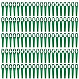 100x Kunststoffmesser Freischneider Elektrosense Ersatzmesser Kunststoff Ersatz Messer Klingen Wechsel Schneid fuer Einhell Akku Rasentrimmer Trimmer Grü