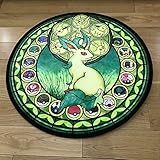 YSVSPRF Teppich Umbreon Noctali Nachtara Kreis Anime Nette Bodenteppich Teppich Teppich Raum Fußmatte rutschfeste Matte (Color : Style 2, Size : 40CM)