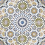 Cerames- Kenza, Marokkanische Keramikfliesen - 12 orientalische tunesische Dekorfliesen (0,48 m2) 20 x 20 cm für das Badezimmer, die Küche, unter der Treppe. Farbige dekorative F