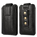 Telefon Gürtel Clip Beutel Doppelschicht-Handy-Holster für iPhone 12 Pro max, Xs max, 6s Plus, Einstellbarer Gürtelschlaufe-Beutel-Holster für Galaxy S20 FE, S20 5G, Note10, A51, A31 Telefon H