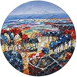 Ölgemälde auf Leinwand, handgemaltes Gemälde, gerahmt, für Büro, Zimmer, Wanddek