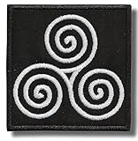 Triskelion - embroidered patch 8 x 8