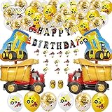 Bagger Geburtstag Deko,Bagger Luftballons,Bagger Geburtstag Deko set,Bagger Kindergeburtstag Deko Geburtstagsdeko,Bagger Kindergeburtstag Dek