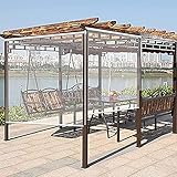 YUMEIGE Klare wasserdichte PVC Außenrollos, Mehrzweck transparente Regenfeste Rollos, Klarer Fenster Rollo Vorhang, für Bankgarten Terrassenbalkon (Color : Clear, Size : 125cmx220cm/49.2x86.6 in)