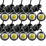 EE Support&Trade; 10 X 12V 10W Auto Rückfahrscheinwerfer Wasserdicht Rückleuchte Rund Rücklicht Eagle Eye licht Tag