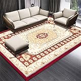 Teppiche Teppich mädchen Rotes klassisches Druckdesign Wohnzimmer Arbeitszimmer Bürozubehör pflegeleicht läufer teppiche Flur 200X300cm wohnzimmertepp