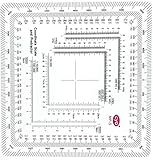 GOTICAL Gotische Neue und verbesserte Version Militär Stil MGRS/UTM Koordinate Gitter Leser und Winkelmesser, Koordinate Skala, Kartenlese- und Landnavigation Topographische Kartenwaag