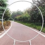 Eisenkreis Hochzeit Requisiten Bogen Hintergrund Runde Ring Bögen Blume Ballon Dekor - Tür Hintergrund Straße Führende Partei,Weiß,2.4