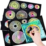 STOBOK 11 stücke Spirale Stencil Set Zeichnung Lineal Schablonen DIY Set Kunsthandwerk Werkzeuge fü