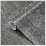 Selbstklebend Holz Folie Dekorative Klebefolie für Wände Türen Möbel Fensterbank Wasserdicht Küchenfolie Wandaufkleber aus PVC 61 X 500cm Type C