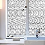 EASEHOME Selbstklebende Fensterschutzfolie Sichtschutzfolie Milchglasfolie, Fensterfolie Statisch Fenster Folie UV-Schutz Klebefolie Dekorfolie 17.3'x78.7'(44x200cm), Sp