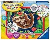 Ravensburger Malen nach Zahlen 28698 - Niedliche Faultiere - Für Kinder ab 9 J