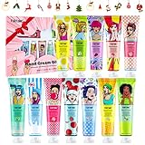 FURTIME Handcreme,12 PCS Handcreme Set Mini Handcreme Geschenkset Handpflegecreme Hand Feuchtigkeitscreme für Trockene, Rissige Hände Geburtstagsgeschenk Weihnachtsgeschenke für Frauen Männer Mama O